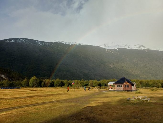 Dickson campsite A rainbow at the Dickson campsite